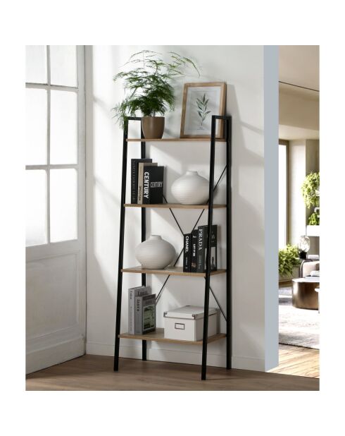 Etagère de rangement 4 niveaux style industriel - lexie