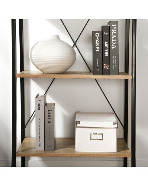 Etagère de rangement 4 niveaux style industriel - lexie