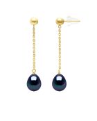 Boucles d'Oreilles Vermeil Perles de Culture d'Eau Douce Poires 7-8 mm