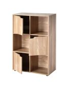 Meuble à 6 cases avec trois portes - modu