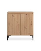 Buffet 2 portes 1 étagère l81 cm - plock