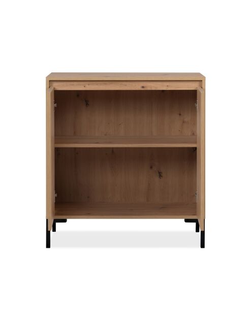 Buffet 2 portes 1 étagère l81 cm - plock