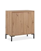 Buffet 2 portes 1 étagère l81 cm - plock