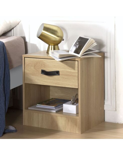 Table de chevet 1 tiroir et 1 niche