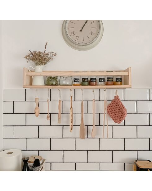 Etagère murale en pin massif - l60 x h15 cm