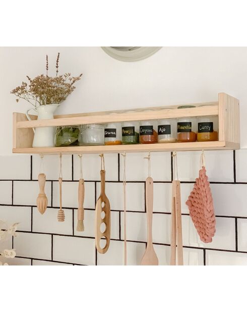 Etagère murale en pin massif - l60 x h15 cm