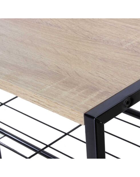 Etagère à chaussures 4 niveaux en acier - lexie
