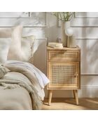 Table de chevet avec cannage en rotin naturel - miya