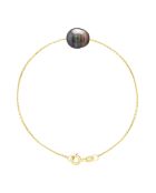 Bracelet en Vermeil Perle de Culture de Tahiti Cerclée 10-11 mm
