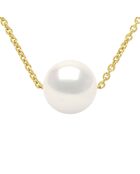 Collier en Vermeil Perle de Culture d'Eau Douce Ronde 8-9 mm Blanc Naturel