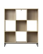 Etagère de rangement 9 cases avec pieds métal