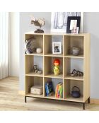Etagère de rangement 9 cases avec pieds métal
