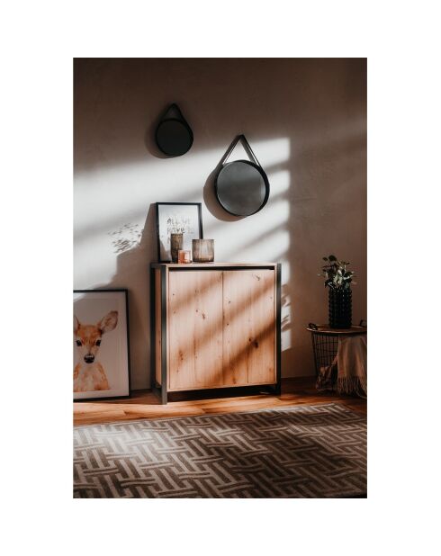 Petit buffet de rangement 2 portes l80 cm - denver