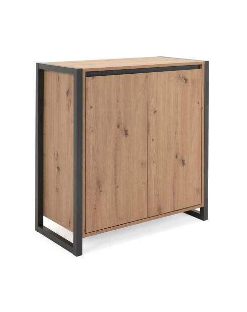 Petit buffet de rangement 2 portes l80 cm - denver