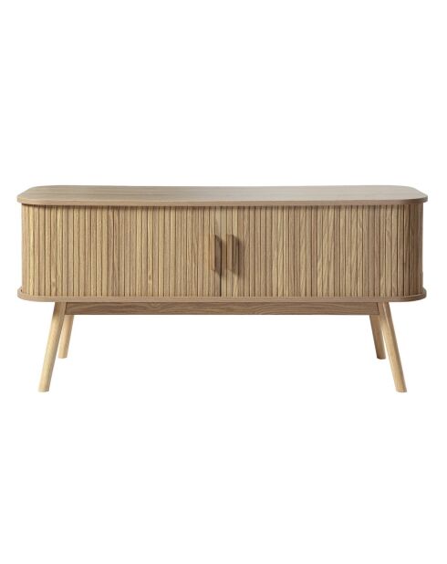 Meuble tv 2 portes coulissantes l120 cm - ernest