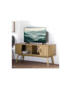 Meuble tv 2 portes coulissantes l120 cm - ernest