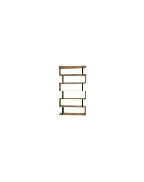 Etagère 7 tablettes décor chêne saphir l90 cm - hector