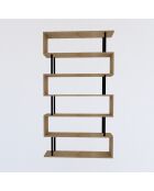 Etagère 7 tablettes décor chêne saphir l90 cm - hector