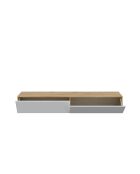Meuble suspendu 2 abattants et 2 niches de rangement l180 cm - kaway