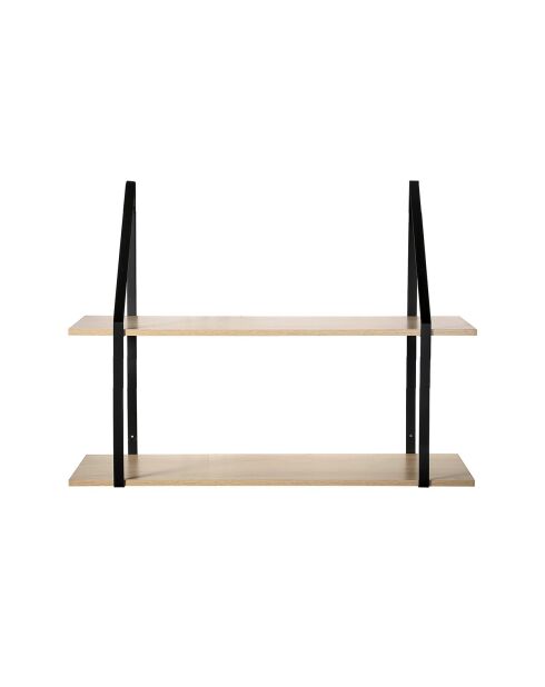 Etagère murale grande profondeur à 2 niveaux - l80 x p30cm