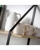 Etagère murale grande profondeur à 2 niveaux - l80 x p30cm