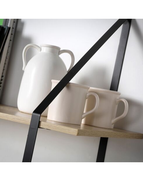 Etagère murale grande profondeur à 2 niveaux - l80 x p30cm