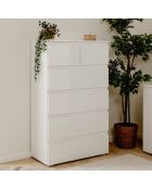 Chiffonnier 6 tiroirs l80 x h131cm - pretoria