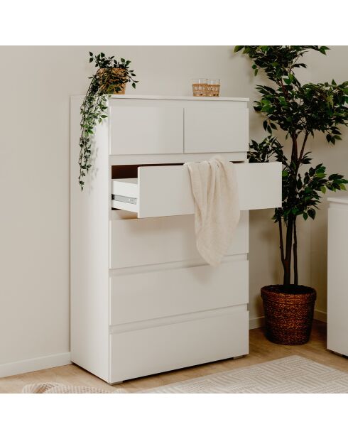 Chiffonnier 6 tiroirs l80 x h131cm - pretoria