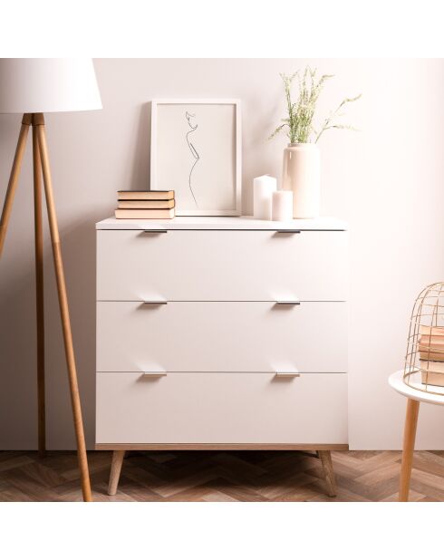 Commode 3 tiroirs l79,8 cm - copenhague