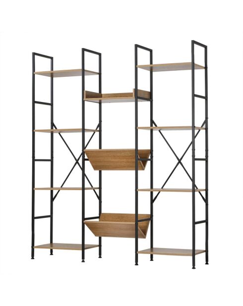 Etagère 11 niveaux style industriel - l125 x h150 cm