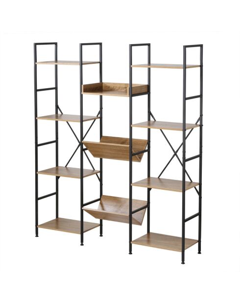 Etagère 11 niveaux style industriel - l125 x h150 cm