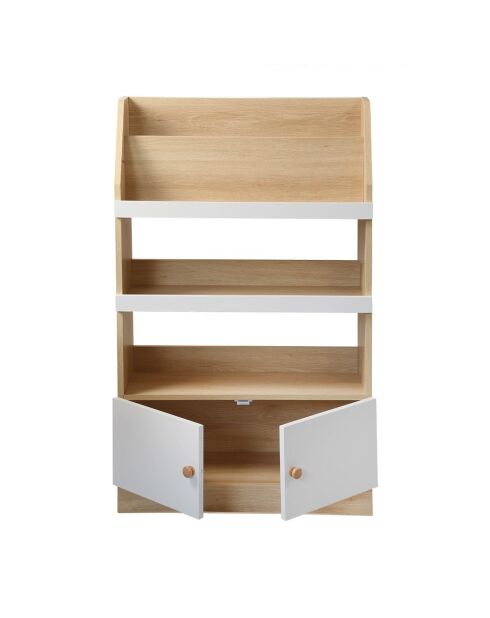 Etagère de rangement avec 2 portes pour enfant h106 cm - leon