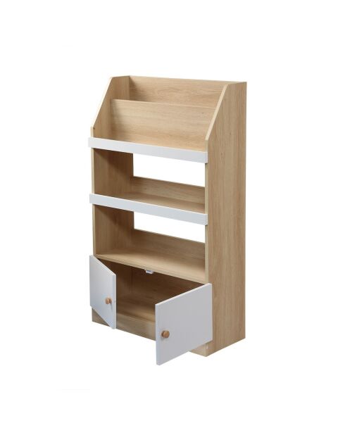 Etagère de rangement avec 2 portes pour enfant h106 cm - leon