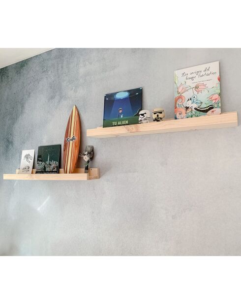 Etagère murale en pin massif - l60 x h7 cm