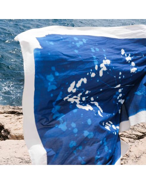Pareo Gypso bleu - 180x130 cm