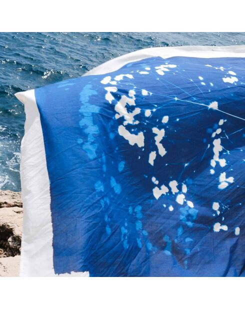 Pareo Gypso bleu - 180x130 cm