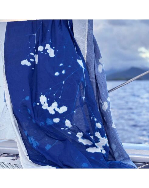 Pareo Gypso bleu - 180x130 cm