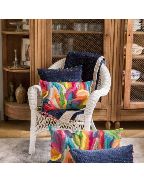 Plaid Gastounet cobalt