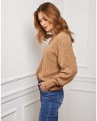 Pull en Cachemire mélangé Abigael camel