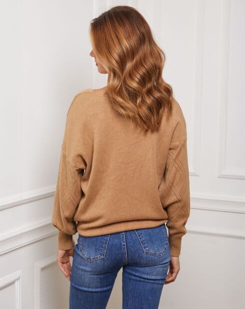 Pull en Cachemire mélangé Abigael camel