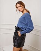 Pull en Cachemire mélangé Abigael indigo