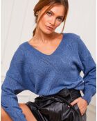 Pull en Cachemire mélangé Abigael indigo