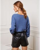Pull en Cachemire mélangé Abigael indigo