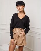 Pull en Cachemire mélangé Abigael noir