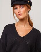 Pull en Cachemire mélangé Abigael noir