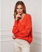 Pull en Cachemire mélangé Abigael orange