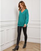 Pull en Cachemire mélangé Abigael vert