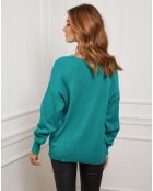 Pull en Cachemire mélangé Abigael vert