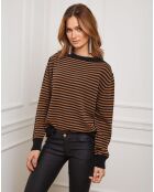 Pull Benedicte noir/camel
