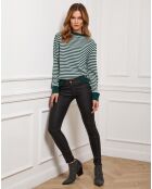 Pull Benedicte vert/ecru
